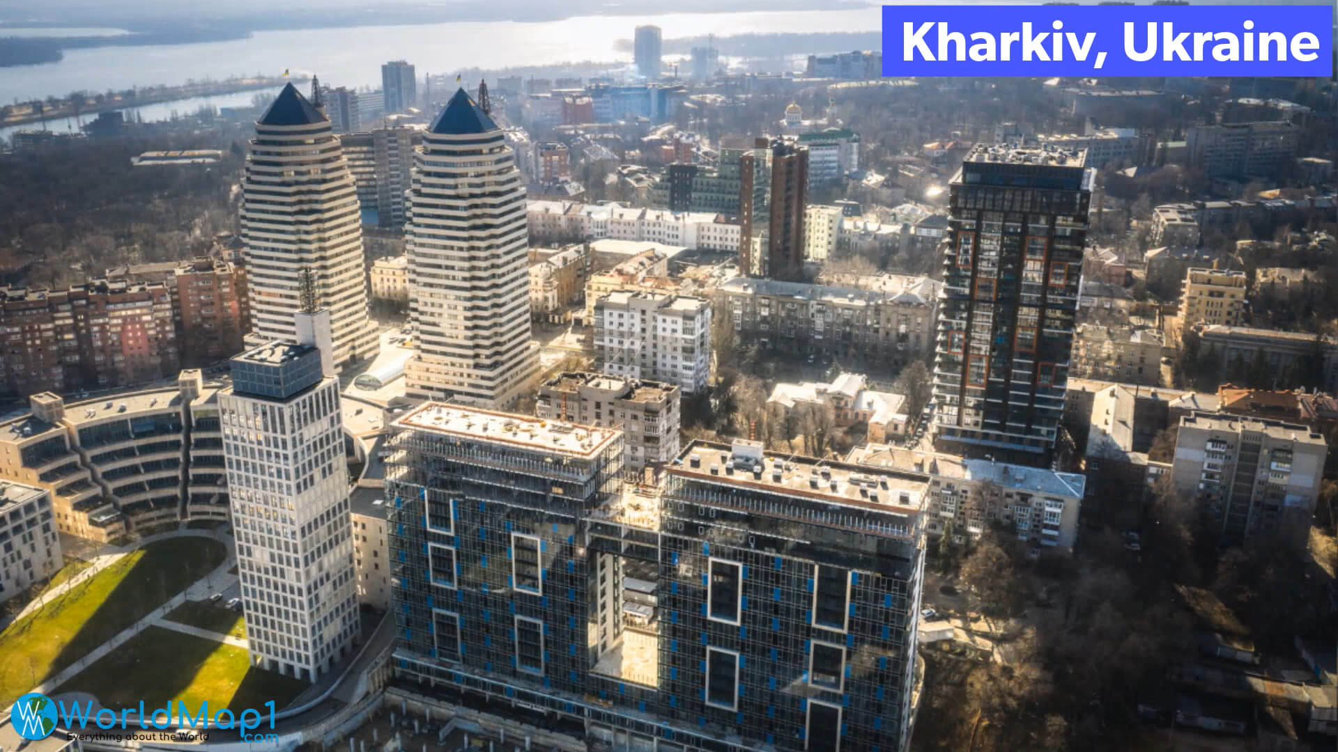 City Center of Kharkiv Ukraine